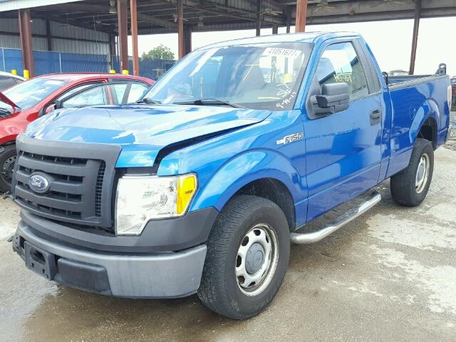 1FTMF1CWXAFD84521 - 2010 FORD F150 BLUE photo 2