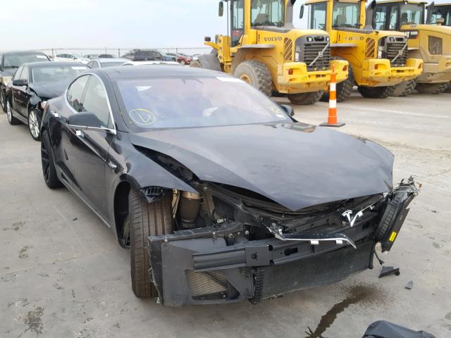 5YJSA1E4XHF215728 - 2017 TESLA MODEL S Սև լուսանկար 1