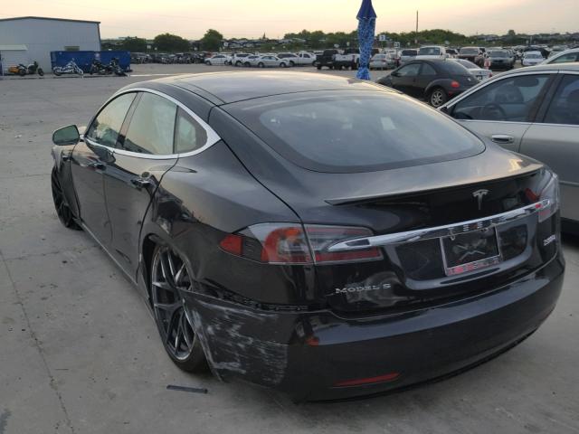 5YJSA1E4XHF215728 - 2017 TESLA MODEL S Սև լուսանկար 3