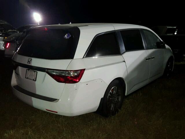 5FNRL5H65BB080999 - 2011 HONDA ODYSSEY EX WHITE photo 4