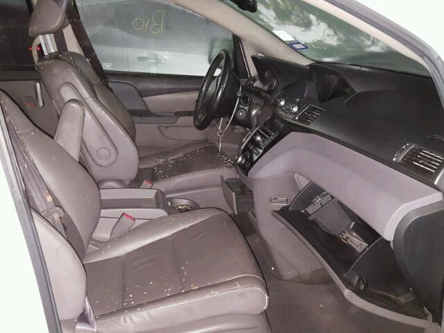 5FNRL5H65BB080999 - 2011 HONDA ODYSSEY EX WHITE photo 5