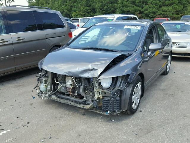 2HGFA1F5XBH302461 - 2011 HONDA CIVIC LX GRAY photo 2