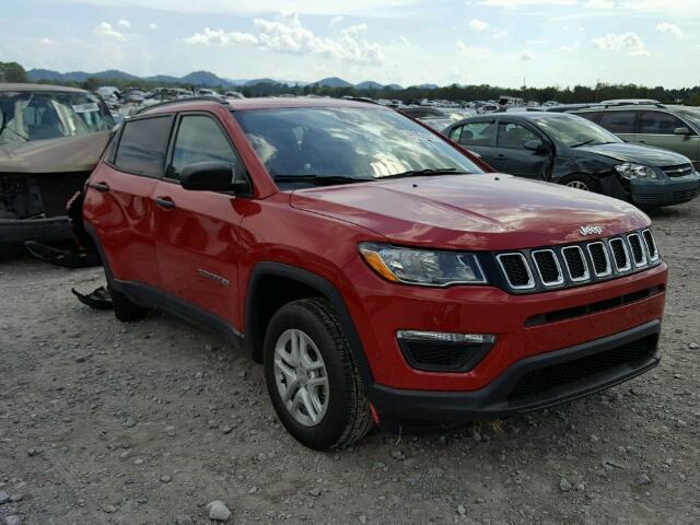 3C4NJCAB9HT659777 - 2017 JEEP COMPASS SP RED photo 1