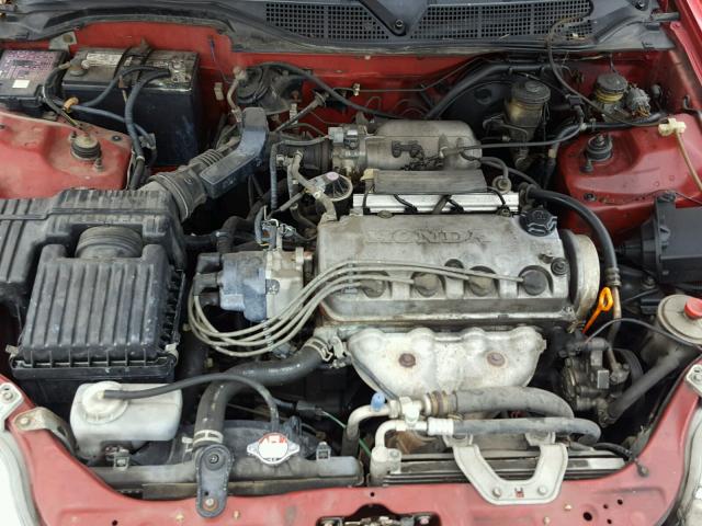 1HGEJ712XYL051660 - 2000 HONDA CIVIC HX RED photo 7