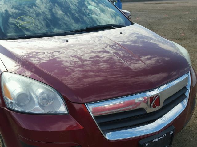 5GZEV23D69J212182 - 2009 SATURN OUTLOOK XR ბურგუნდია ფოტო 9