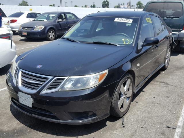 YS3FB49Y581005486 - 2008 SAAB 9-3 2.0T BLACK photo 2