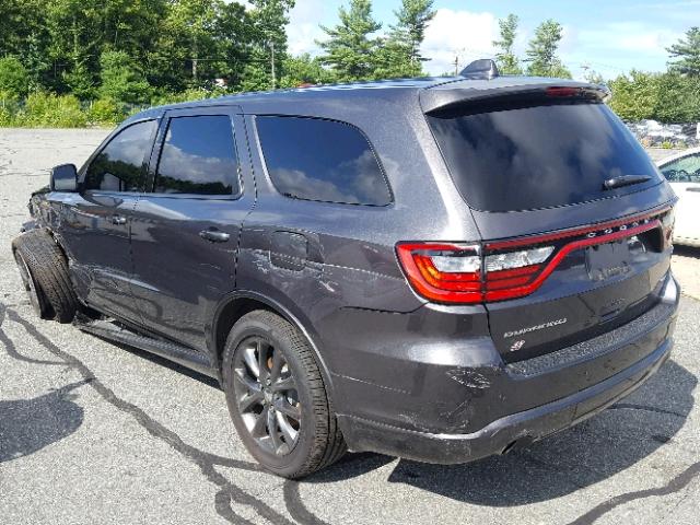 1C4RDJDG8JC345494 - 2018 DODGE DURANGO GT GRAY photo 3