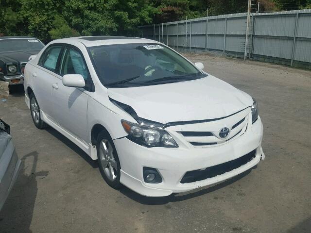 2T1BU4EE2BC684597 - 2011 TOYOTA COROLLA BA WHITE photo 1