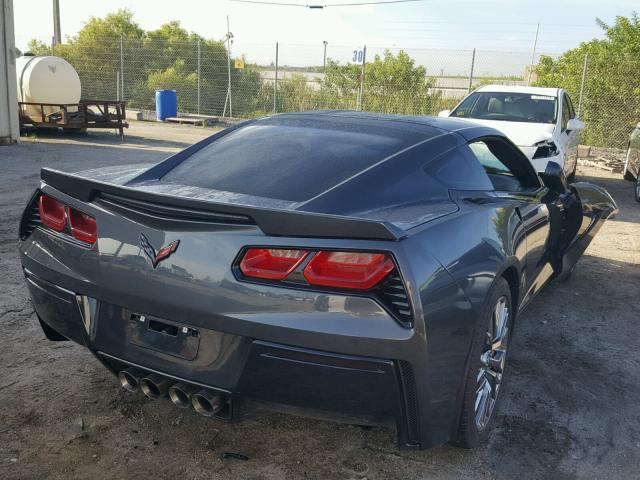 1G1YF2D79E5106583 - 2014 CHEVROLET CORVETTE S GRAY photo 4