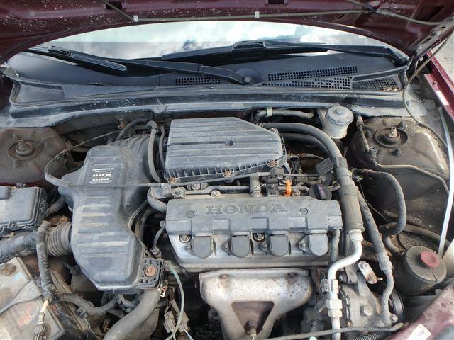 2HGES16452H943890 - 2002 HONDA CIVIC DX BURGUNDY photo 7