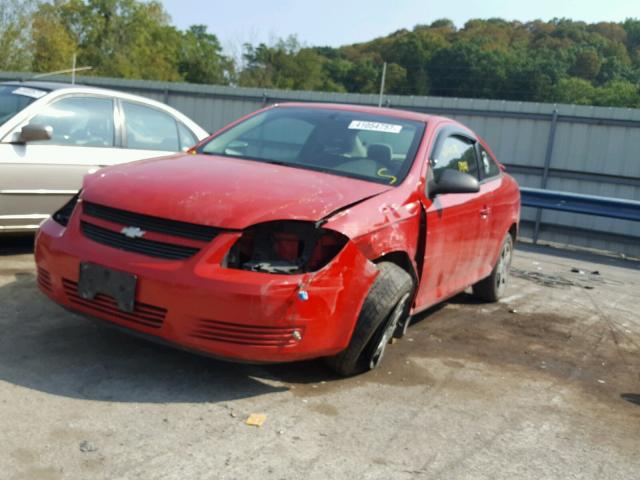 1G1AK15F867646008 - 2006 CHEVROLET COBALT LS RED photo 2