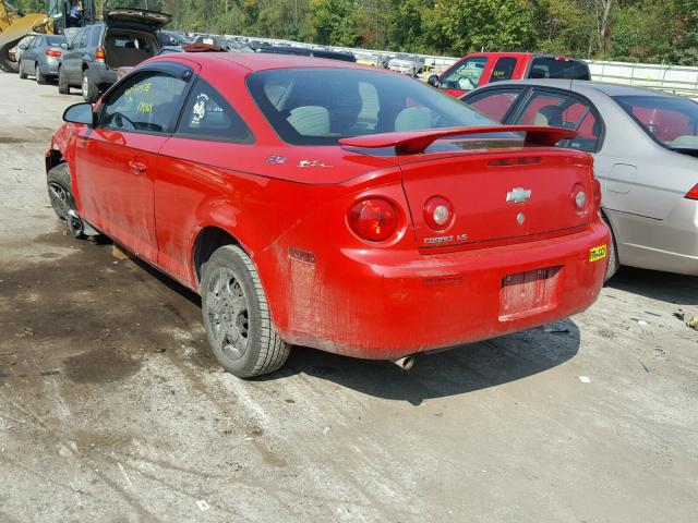 1G1AK15F867646008 - 2006 CHEVROLET COBALT LS RED photo 3