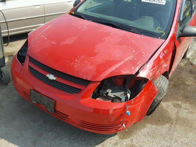 1G1AK15F867646008 - 2006 CHEVROLET COBALT LS RED photo 9