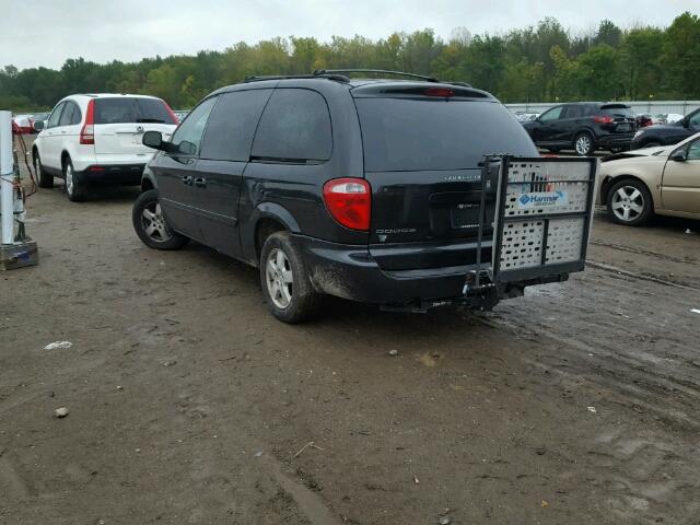 2D4GP44L47R286976 - 2007 DODGE GRAND CARA BLACK photo 3