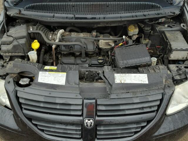 2D4GP44L47R286976 - 2007 DODGE GRAND CARA BLACK photo 7