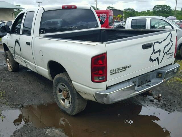 3D7KU28C44G236178 - 2004 DODGE RAM 2500 S WHITE photo 3
