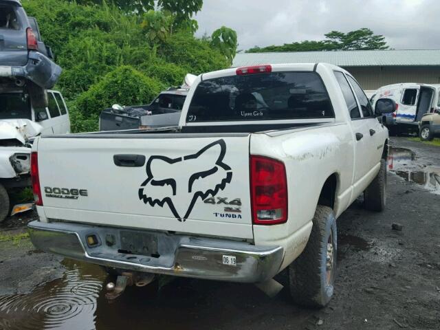 3D7KU28C44G236178 - 2004 DODGE RAM 2500 S WHITE photo 4