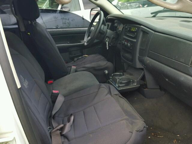 3D7KU28C44G236178 - 2004 DODGE RAM 2500 S WHITE photo 5