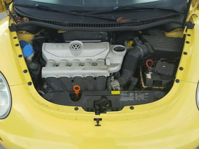 3VWRF31Y27M407155 - 2007 VOLKSWAGEN NEW BEETLE YELLOW photo 7