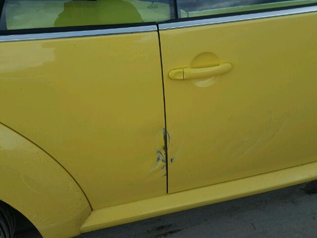 3VWRF31Y27M407155 - 2007 VOLKSWAGEN NEW BEETLE ყვითელი ფოტო 9