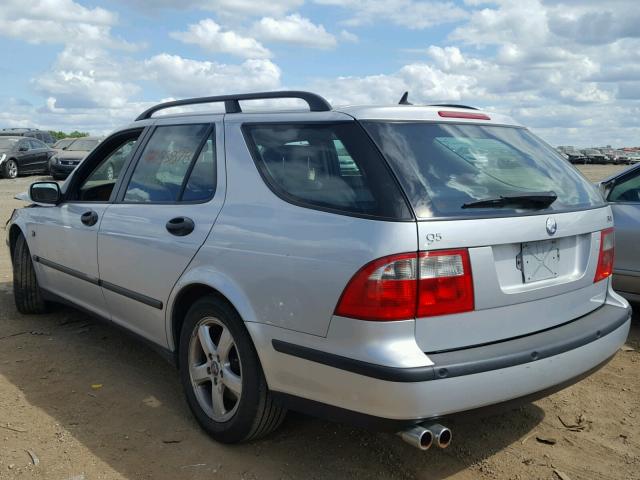 YS3ED59Z623033801 - 2002 SAAB 9-5 ARC SILVER photo 3