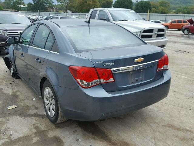 1G1PD5SH9C7261814 - 2012 CHEVROLET CRUZE LS BLUE photo 3