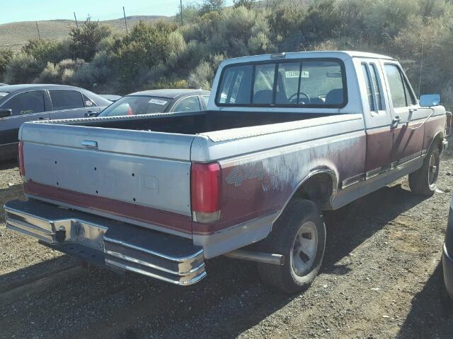 1FTEX14N1MKA34018 - 1991 FORD F150 TWO TONE photo 4