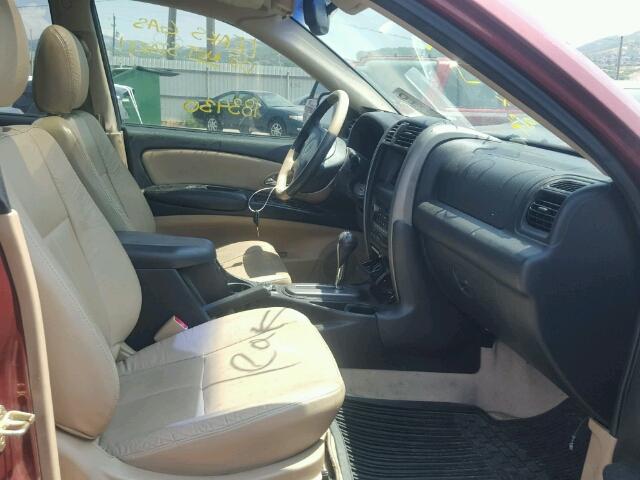 4S2CE58XX34601379 - 2003 ISUZU AXIOM XS Tünd qırmızı foto 5