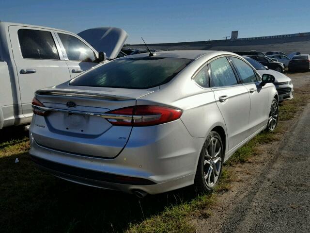 3FA6P0H74HR178762 - 2017 FORD FUSION SILVER photo 4