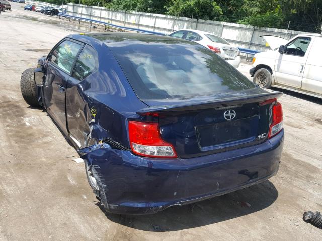JTKJF5C75B3012809 - 2011 TOYOTA SCION TC 蓝色 照片 3