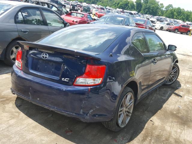 JTKJF5C75B3012809 - 2011 TOYOTA SCION TC 蓝色 照片 4