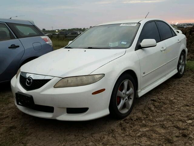 1YVFP80D445N79701 - 2004 MAZDA 6 WHITE photo 2