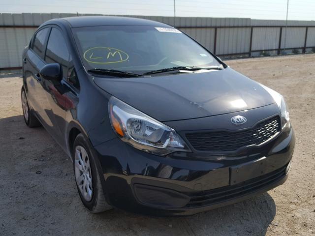 KNADM4A38D6247322 - 2013 KIA RIO LX BLACK photo 1