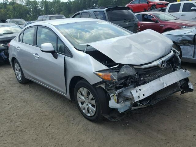 19XFB2F54CE103548 - 2012 HONDA CIVIC LX SILVER photo 1