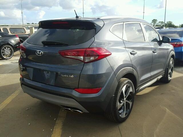 KM8J33A24HU367979 - 2017 HYUNDAI TUCSON LIM GRAY photo 4