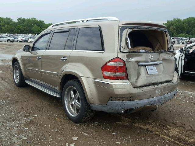 4JGBF86EX8A372634 - 2008 MERCEDES-BENZ GL 550 4MA GOLD photo 3