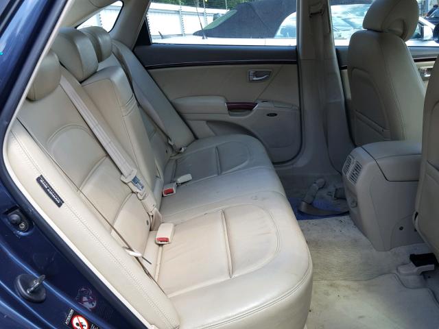 KMHFC46F17A175331 - 2007 HYUNDAI AZERA SE BLUE photo 6