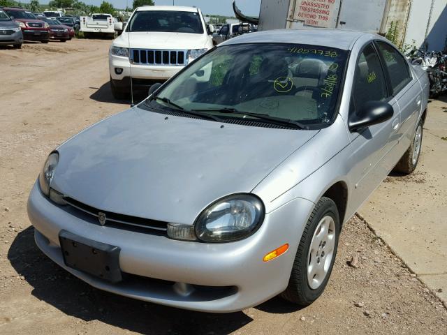 1P3ES46C71D141733 - 2001 PLYMOUTH NEON BASE SILVER photo 2