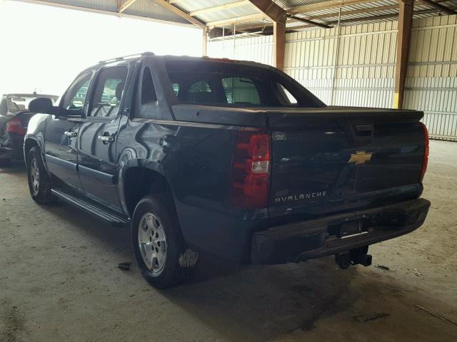 3GNEC12J27G106603 - 2007 CHEVROLET AVALANCHE BLUE photo 3