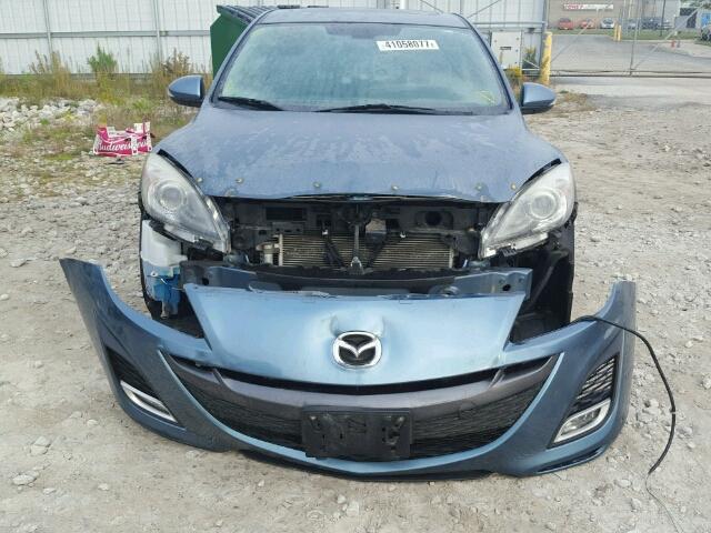 JM1BL1S5XA1108796 - 2010 MAZDA 3 S BLUE photo 9