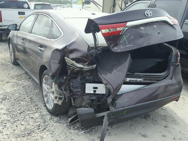 4T1BK1EB3DU075126 - 2013 TOYOTA AVALON BAS PURPLE photo 3