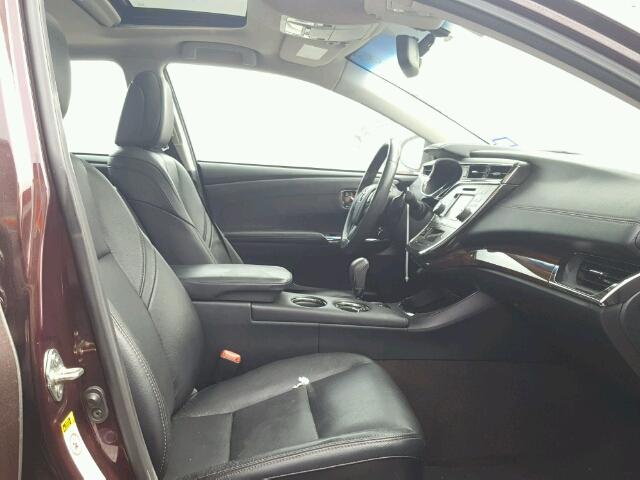 4T1BK1EB3DU075126 - 2013 TOYOTA AVALON BAS PURPLE photo 5