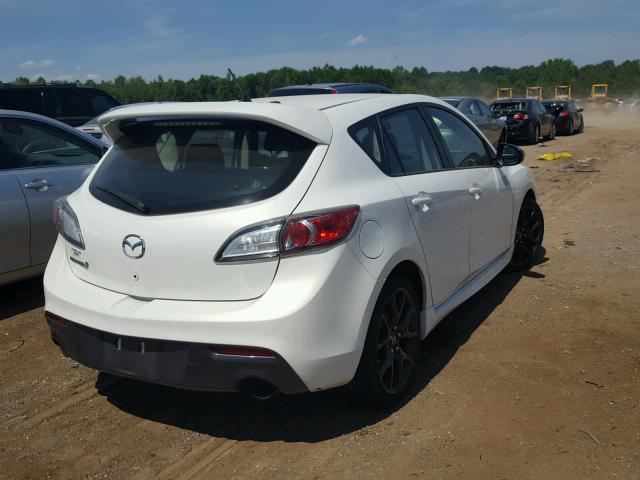 JM1BL1L32D1793765 - 2013 MAZDA SPEED 3 WHITE photo 4