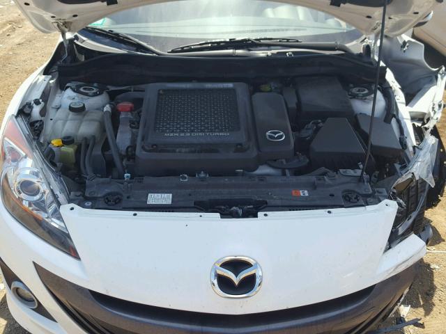 JM1BL1L32D1793765 - 2013 MAZDA SPEED 3 WHITE photo 7