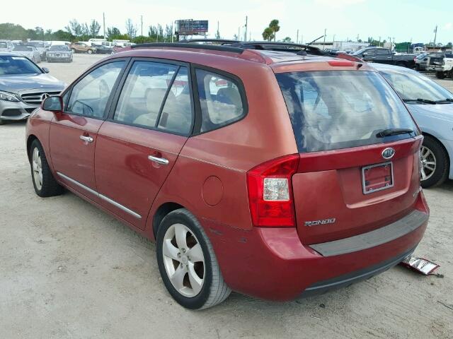 KNAFG526477121746 - 2007 KIA RONDO LX RED photo 3