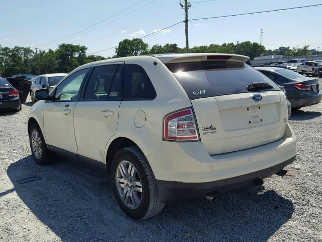 2FMDK49C07BB45494 - 2007 FORD EDGE SEL P CREAM photo 3