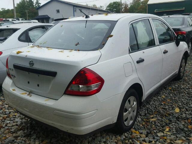 3N1CC11E49L466795 - 2009 NISSAN VERSA S WHITE photo 4