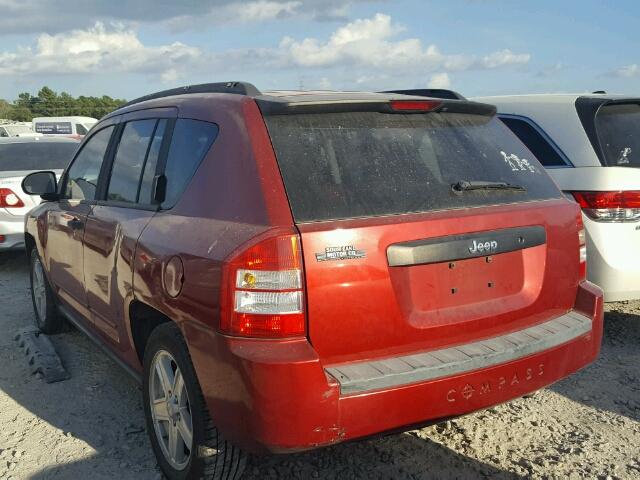 1J4FT47B39D189243 - 2009 JEEP COMPASS RED photo 3