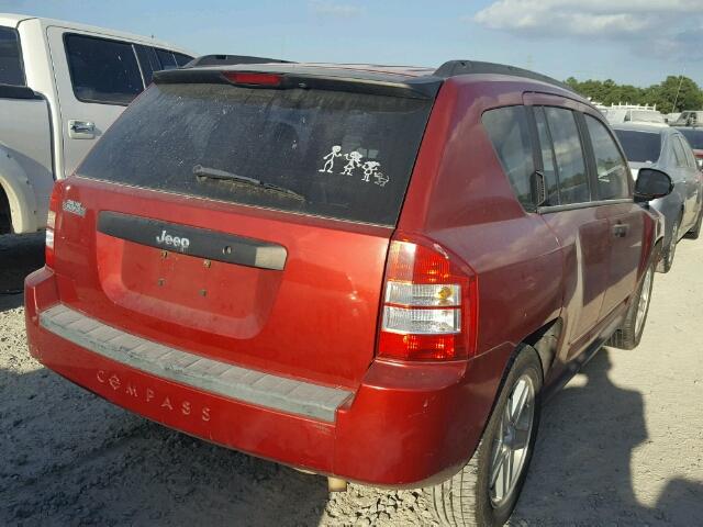 1J4FT47B39D189243 - 2009 JEEP COMPASS RED photo 4