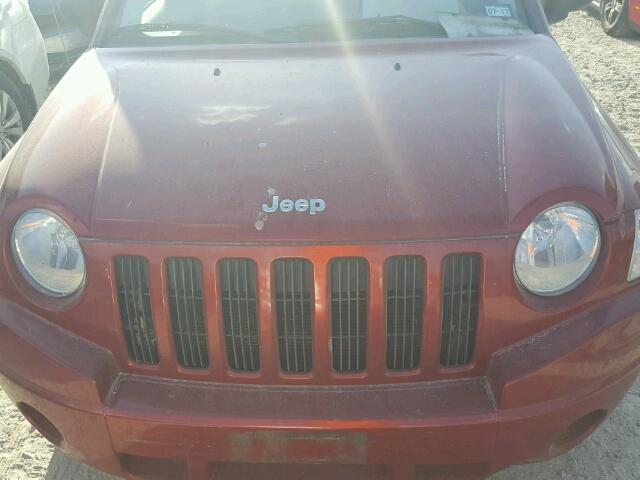 1J4FT47B39D189243 - 2009 JEEP COMPASS RED photo 7